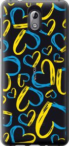 Чехол на Nokia 3.1 Сердца UA "5292u-1530-17620"
