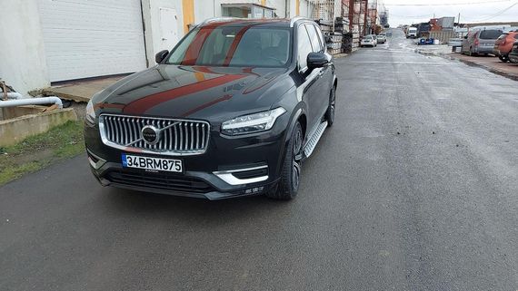 Боковые пороги Shining (2 шт., алюминий) для Volvo XC90 2015- гг | Зображення 3