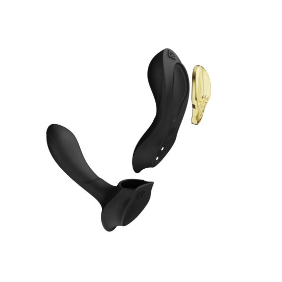 Вібратор у трусики AYA Zalo Obsidian Black на пульті управління Sex Aura | Зображення 2