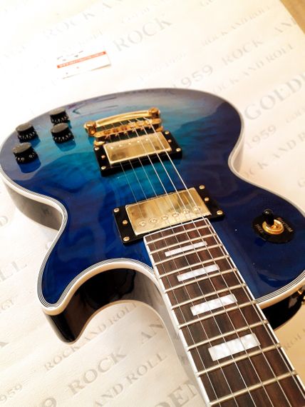 Електрогітара Gibson Les Paul Custom Blue China | Зображення 9