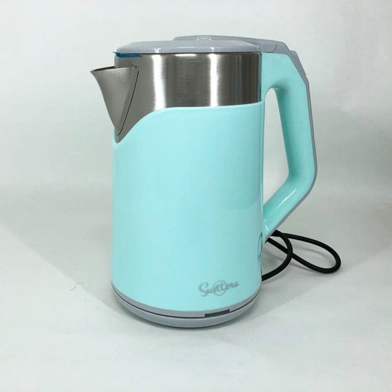 Електрочайник Suntera EKB-328B 2 Л, стильний електричний чайник, чайник безшумний, електронний чайник | Зображення 1