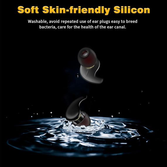 Беруші Naradoo 32дБ силіконові багаторазові для сну, шумозахисту, подорожей, плавання, концертів, кейс | Зображення 4