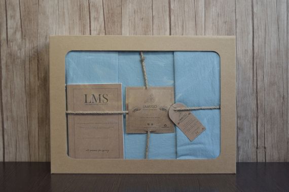 Постельное белье Limasso Stonewashed Ranforse 200 х 220 см Mineral Blue | Зображення 3