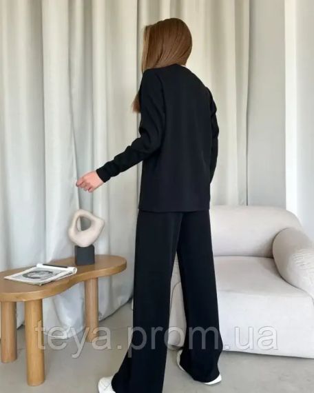 Спортивний костюм для жінок чорний розмір L FI_008597 | Зображення 2