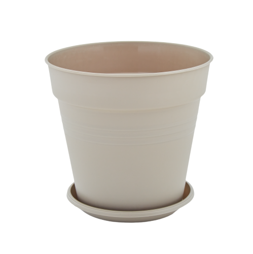 Вазон Глорія з підставкою 11*10,2см какао Алеана