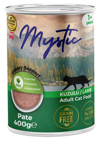 Вологий корм Mystic паштет для дорослих котів з ЯГНЯМ 400г конс.