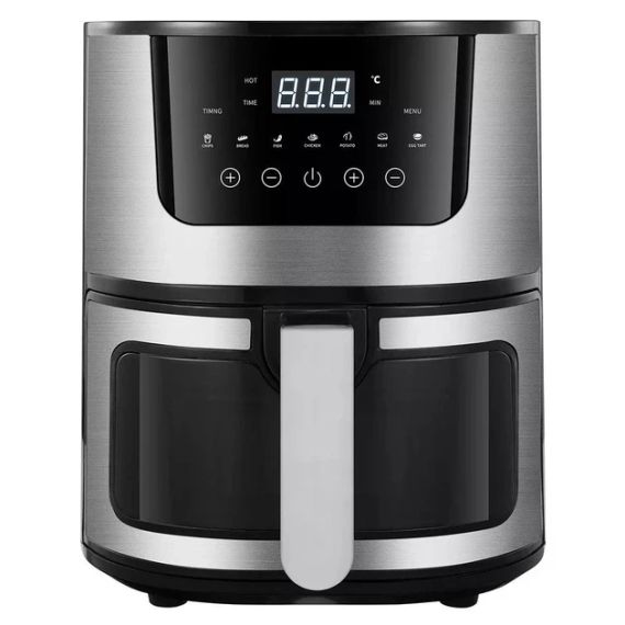 Rainberg RB-2268.Мощева фритюрниця без олії 8 л. Сенсорна аерофритюрниця Аерогриль мультипіч для дому 4200 | Зображення 3