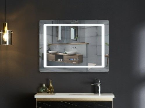 Дзеркало Mixxus Style MR03-90x70 (годинник, LED-підсвічування, антизапотівання) (MI6007) | Зображення 3