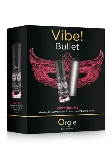 Набор жидкий вибратор и вибропуля Orgie VIBE! BULLET Sex Aura | Зображення 3