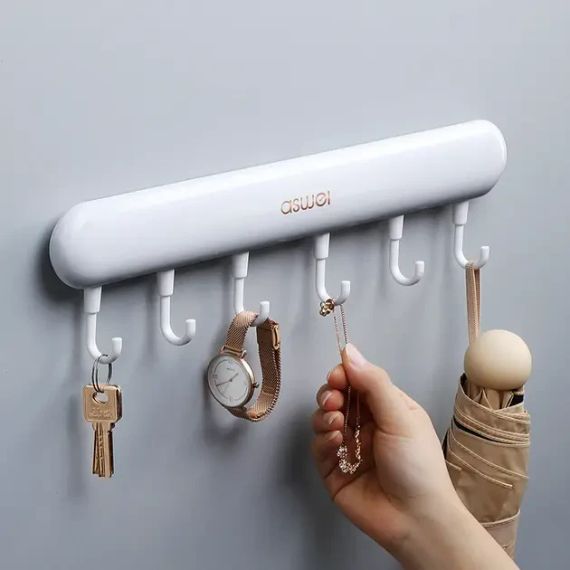 Универсальная настенная вешалка с крючками Towel hook LY-839 | Зображення 1