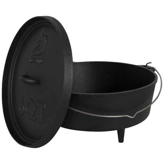 Казан з кришкою Bo-Camp Dutch Oven Cast Iron 31 cm / 5 L Black (2122410) | Зображення 1