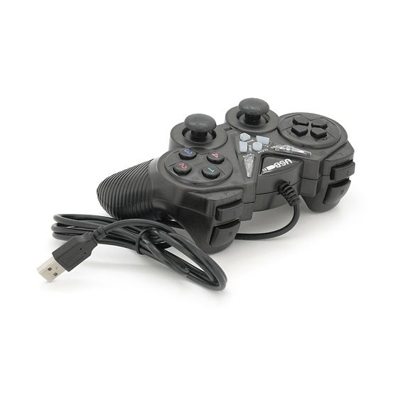 Геймпад для ПК USB-908 USB 2.0 Double Shock (Black), Blister