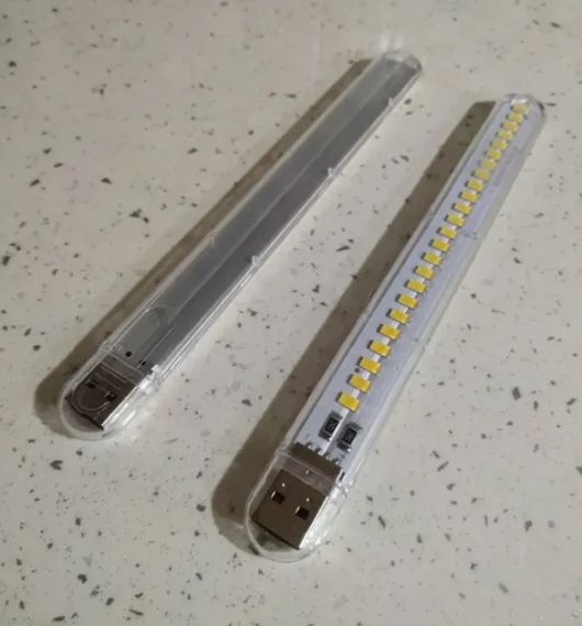 Міні ліхтарик на 24 світлодіоди, USB лампа, LED світильник (тепле жовте світло) | Зображення 3