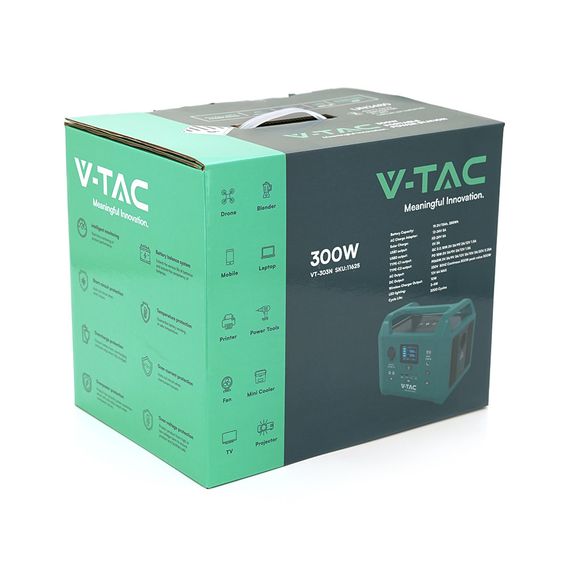 Портативне джерело живлення V-TAC VT-303N, 300W, 3kg | Зображення 1