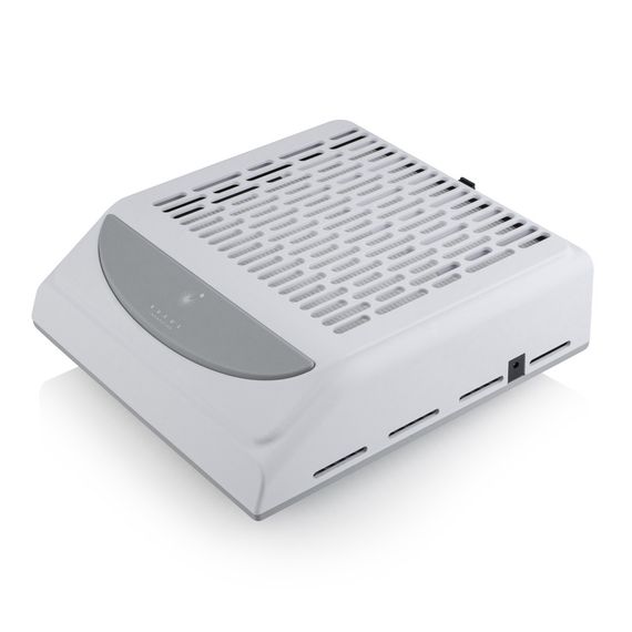 Настольная маникюрная вытяжка Bucos Cyclone V2 100W с многоразовым HEPA фильтром, белая | Зображення 3