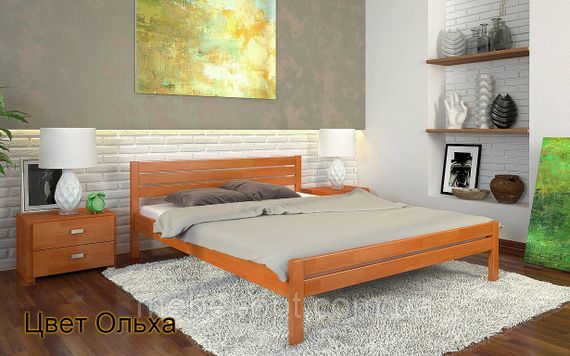 Дерев'яне ліжко Роял 90х190 см Arbor Drev двоспальне, 180х190 | Зображення 1