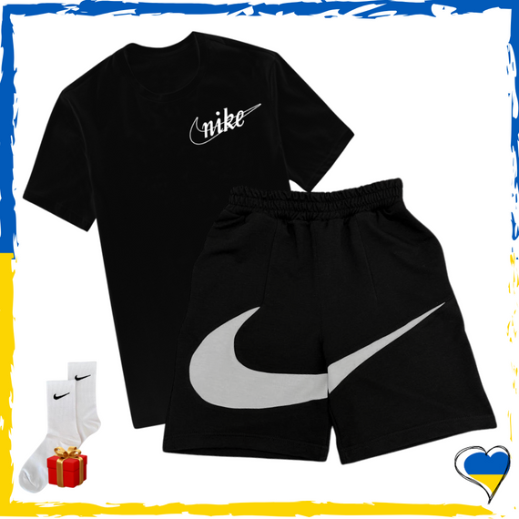 Комплект шорти Nike Big Swoosh та футболка Nike. Комплект Найк Біг Свуш XS/S