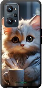 Чохол на Realme GT Neo 2 Білий кіт "5646b-2489-2448"
