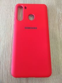 Чохол Silicone Cover Case для Samsung A21/A215 red