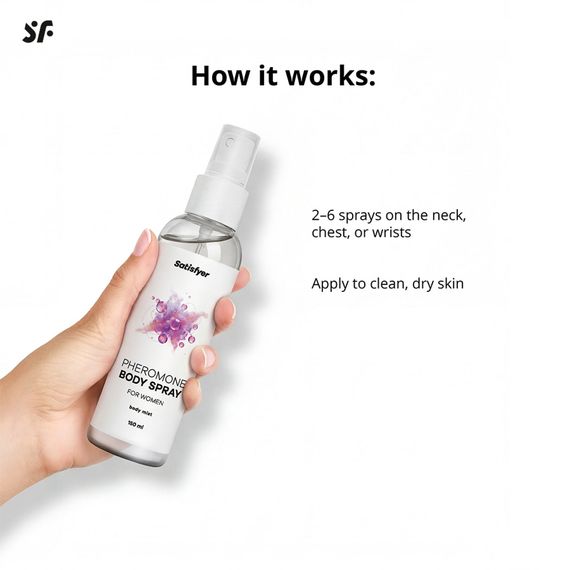 Спрей для тіла з феромонами Satisfyer Pheromones Body Spray For Women 150 мл | Зображення 3