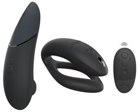 Колекційний набір Womanizer Next + We-Vibe Sync O вакуумний стимулятор та вібратор для пар, чорний Sex Aura