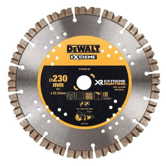 Диск алмазний 230х2.6х22.23мм DeWALT DT40260