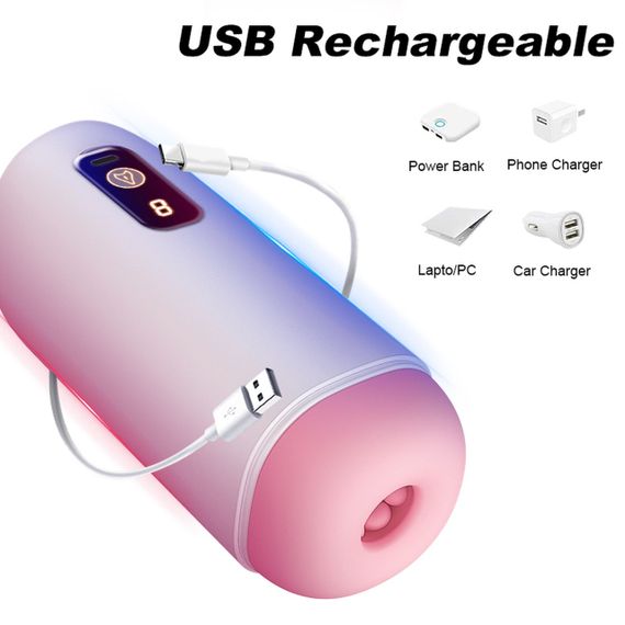Мастурбатор - USB Rechargeable, 8 vibration functions Sex Aura | Зображення 7