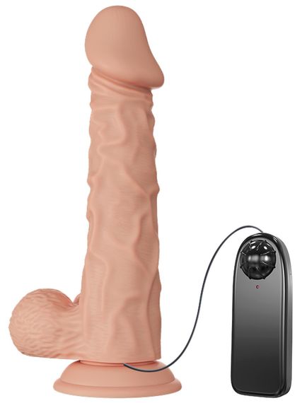 Великий вібратор на присосці BAILE - Beautiful Burag Vibration 9.4", BW-008104ZR Sex Aura | Зображення 3