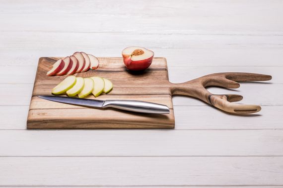Кухонна дощечка для нарізки подачі продуктів «Роги» M | Зображення 6