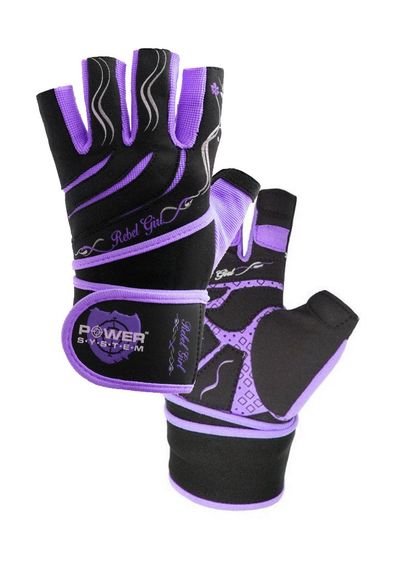 Рукавички для фітнесу Power System PS-2720 Rebel Girl жіночі Purple S | Зображення 5