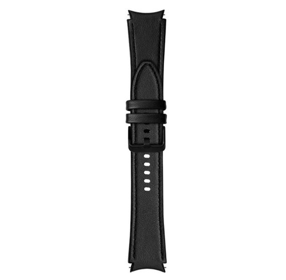 Ремешок Primolux Leather Silicone для часов Samsung Galaxy Watch 4 44mm SM-R870 - Black | Зображення 5