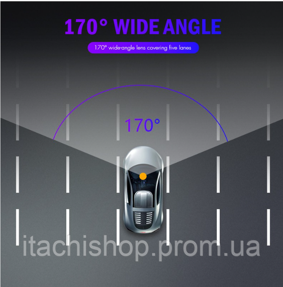 Видеорегистратор для автомобиля c задней камерой Dual Lens A10/F9/V2 Full HD 1080 H31 3,5 дюйма | Зображення 8