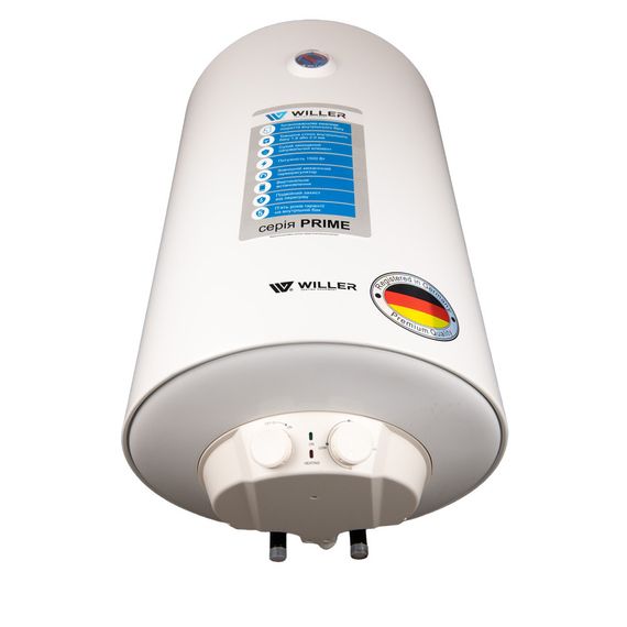 Водонагрівач WILLER PRIME, 1500 Вт, "сухий" ТЕН, 80 л, циліндричний, вертикальний, білий (EV80DR) | Зображення 7