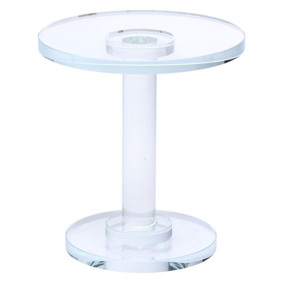 Тортівниця скляна на ніжці 12×13.5 см кругла стійка для торта, капкейків HP-4-69L | Зображення 2