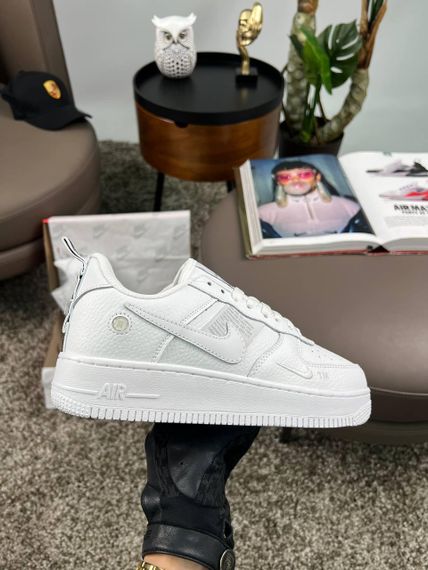 Кросівки Air Force 1 07’ LV8 Utility All White , В'єтнам 38 24.5 | Зображення 5