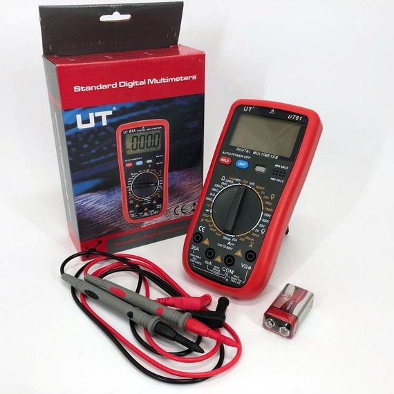 Тестер для электрика Digital UT61 / Тестер напряжения цифровой / KL-647 Хороший мультиметр | Зображення 4