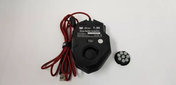 Игровая мышь Zelotes T-90 Top USB проводная черная/красная | Зображення 4