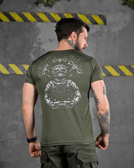 Тактична потоотводна футболка дрон oliva ДЛ6511