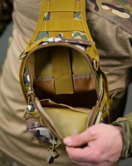 Тактична нагрудна сумка через плече чоловіча військова сумка слінг мультикам сумка для спорядження та EDC | Зображення 4