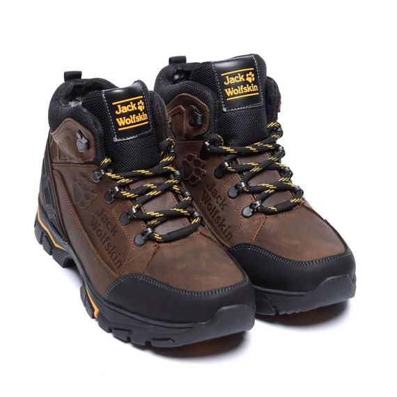 зимові шкіряні ботинки Jack Wolfskin коричневі | Зображення 5