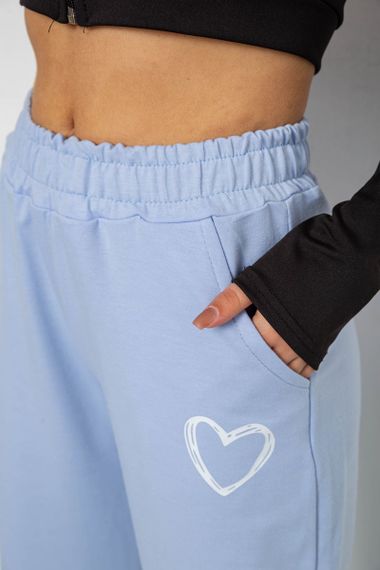 Спортивні штани жіночі, колір світло-блакитний, 238R324 | Зображення 4