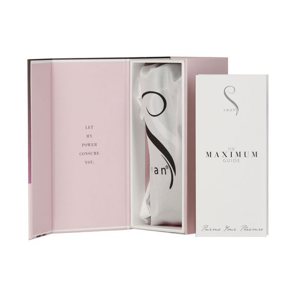 Віброкуля Swan Maximum + Comfy Cuff Pink, суперпотужна, різна інтенсивність, силіконова манжета | Зображення 6
