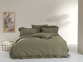Постельное белье Limasso Stonewashed Exclusive Ranforse 200 х 220 см Capulet Olive