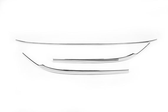 Накладка на торец заднього бампера SD/SW (3 шт, нерж) OmsaLine - Італійська нержавійка для Volkswagen Passat B8 2015↗ рр. | Зображення 4