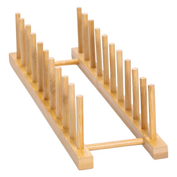 Підставка для тарілок та кришок  45×11×9.5 (см) дерев'яна на кухню HB-40-14 | Зображення 6