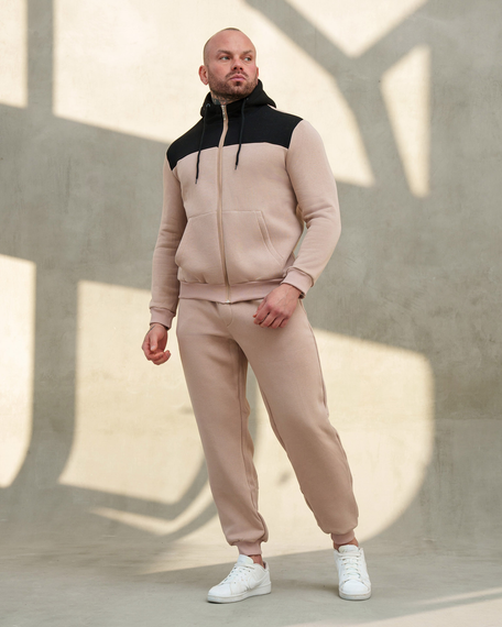 Костюм Челси Премиум бежево-черн S L