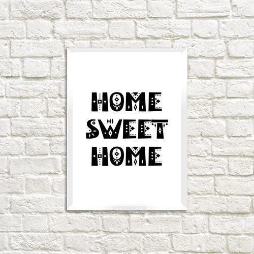 Постер у рамці Home sweet home A5 (WMT5_19NG019_WH)