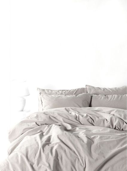 Постільна білизна Limasso Stonewashed Ranforse 200 х 220 см Nature Cream