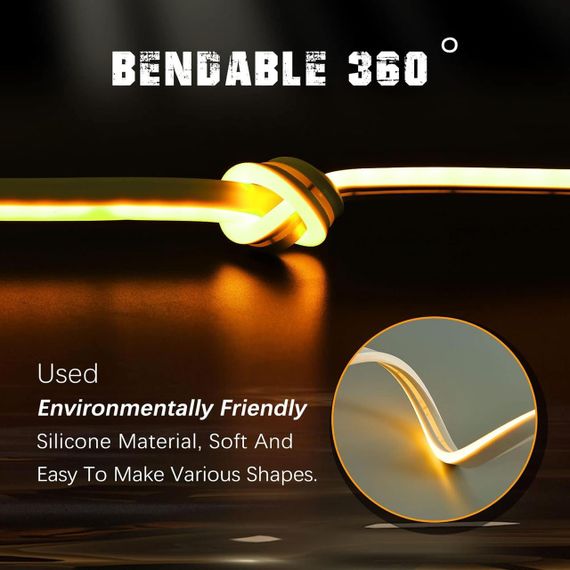 Светодиодная лента, 600 светодиодов, Теплый белый цвет, водонепроницаемость IP65 12 В, 5 m. | Зображення 6