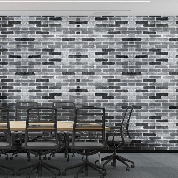 Самоклеюча 3D панель під сіру цеглу катеринослав 700х770х3мм (342-3) SW-00001147 | Зображення 4